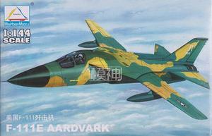 军模飞机拼装模型战斗机航模1:144美国f111e歼击机80416