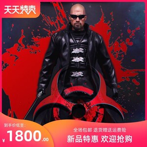 现货16兵人偶模型手办 刀锋战士 皮衣套装 巨石强森 吸血鬼