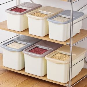 大米多功能米桶超市10斤5kg塑料米面罐面缸储存家用小号柜米箱