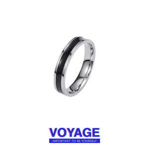 VOYAGE黑银钛钢戒指2023年新款潮女士男食指高级感ins冷淡风指环