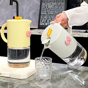 冷水壶家用大容量玻璃耐高温泡茶凉水杯冰箱饮料水果茶桶水壶茶壶