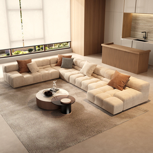 意大利b&b设计师款异形模块布艺沙发客厅大户型轻奢高级沙发组合