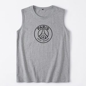 巴黎圣日耳曼球衣大巴黎足球运动训练背心t恤无袖短袖嘻哈学生