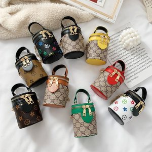 官方ing&lv/缨旅女童包包2021新款时尚公主斜挎包洋气老花儿童手