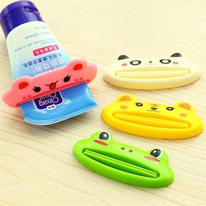 创意卡通动物造型手动挤牙膏器 韩式懒人化妆品洗面奶挤压器.