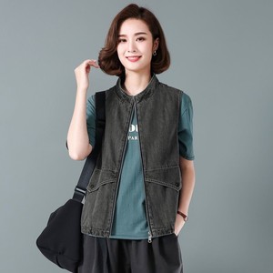 040人付款淘宝立领无帽薄款马甲女中年女士春秋休闲马夹无袖坎肩外穿