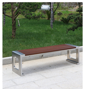 户外长凳公园椅花园座椅广场椅子长椅不锈钢塑木防腐室外休息坐凳