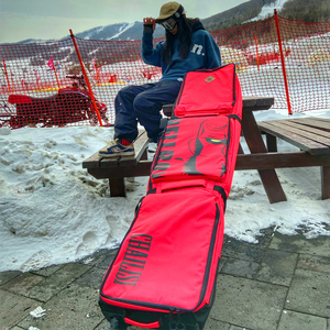 滑雪板包滑雪包双肩带轮单板双板背包滑雪装备套装全套雪板包新款