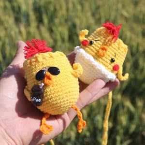 手工编织蛋兜材料包护蛋袋鸡蛋兜网兜毛线蛋套笼蛋网袋端午节挂蛋