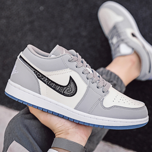 aj男鞋耐克板鞋冬季官网正品莆田迪奥联名情侣空军一号休闲运动鞋