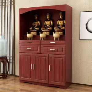 m实木佛龛立柜带门神龛佛柜财神柜子牌位观音供台家用关公神台供