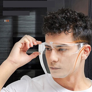 透明防晒眼睛男