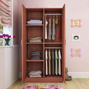 儿童衣柜实木宽60厘米70小户型80cm家用单人两门女孩简易组装柜子