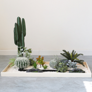 大型仿真造景仙人掌套装绿植布置橱窗餐厅植物装饰仙人球盆栽景观