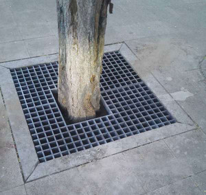 高端树穴格栅树围板玻璃h护树z树下网格钢子板树坑盖板篦子树奢华