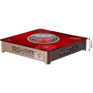 新款高原红电火盆取暖器家用节能烤火炉 电暖器办公室暖脚器 电取