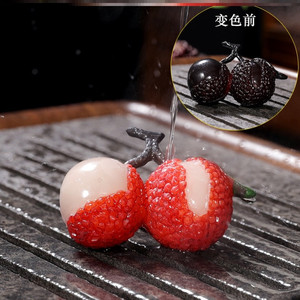 蟾蜍家居遇热青蛙金箍棒玩家斗战胜佛发财淋水小变色荔枝茶宠摆件