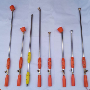 高压厚不锈钢喷枪电动喷雾器加长伸缩杆果树打药机高树喷水杆农用