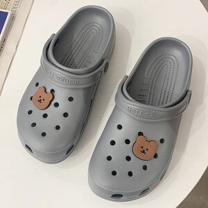 crocs卡洛驰洞洞鞋女夏款厚底护士包头凉拖鞋防滑沙滩鞋凉鞋夏季