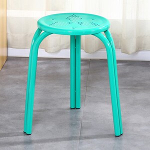 三角凳子圆凳铁腿园登子小板凳家用大人结实耐用三条腿圆凳子快餐