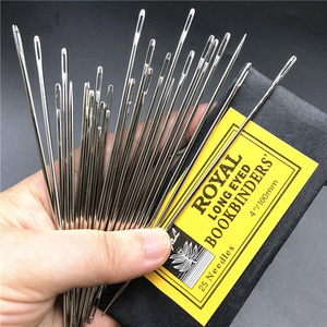 口加长大号钢针家用手工缝被子针zvcv10进针c加粗手缝针大m眼装订