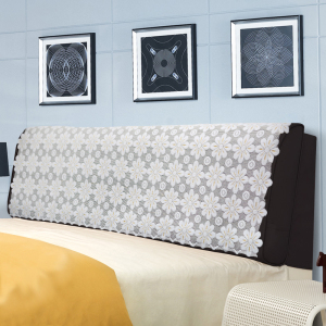 床头布盖布搭布欧式蕾丝床头巾靠背巾卧室床头罩床头套防尘罩.