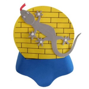 小壁虎借尾巴道具头饰蚊子蛇小鱼老牛燕子帽子表演道具头套面具