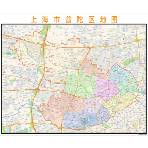 上海市普陀区地图