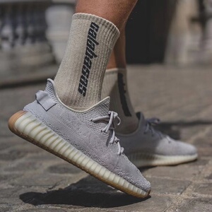 椰子350芝麻灰色yeezy真爆v2正品官网过毒莆田抖音网红鞋子男潮鞋