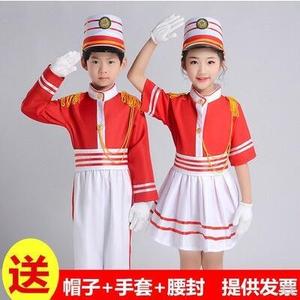 幼儿园小学生升旗手服装演出军装儿童班夏季仪仗服升仪式小学旗手