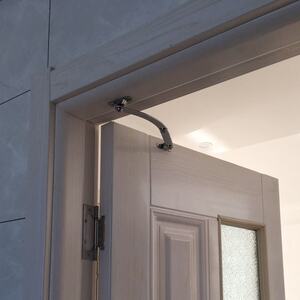 开门助力房门限位器平开门定位防风折叠拉杆外推外开内开窗户柜门