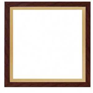 书法装裱空白实木框宣纸卡纸正方形装饰画框挂墙知足常乐空白框io