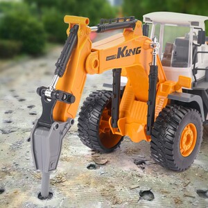 儿童打桩机玩具男孩大型打钻机工程车破碎机钻土机钻地机玩具车