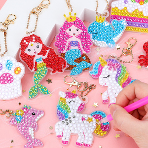 儿童钻石贴画手工diy制作材料包女孩女童儿童节礼物水晶益智玩具