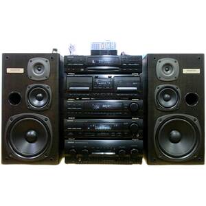 进口 健伍a57音乐组合音响5分体功放 均衡器 7碟纯cd 双卡座 收音