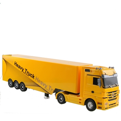 22青艺卡车男生玩具e遥控汽车拖车半挂重卡车斗rc模型工程车无线