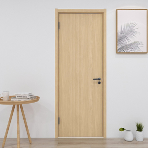 原木色免漆门日系清新木门北欧风简约木门卧室门室内门浅色生态.