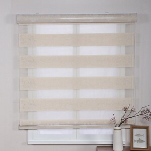 窗帘免打孔挂式升降卷帘简易拉绳式手拉北欧上下拉动卧室布艺遮.