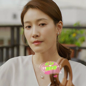 香港正品mitr北辙南辕啜妮司梦同款潮s925纯银圆圈珍珠锁骨链项链