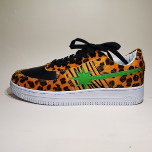 顶版情侣star 绿豹纹黄豹纹绿星豹纹walk潮鞋男板鞋支持定制