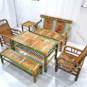 竹桌椅组合竹制手工