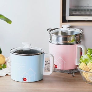 多功能电热杯电煮杯烧水杯煮面迷你煮粥杯旅行便携式加热杯1人2.