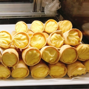 南区老大房奶油筒4个招牌硬奶油奶油卷筒角淇淋筒角上海网红小吃