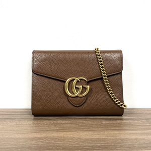 小竹子二手gucci/古驰牛皮mamont信封包q2112328 97新