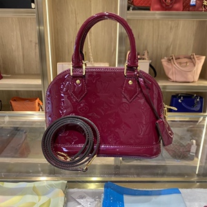 小竹子二手lv/路易威登漆皮贝壳bb手提斜挎包 x032203013