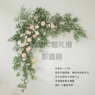 儿童影楼影棚实景制作装修婚纱影楼实景影棚花墙婚礼婚纱摄影道具