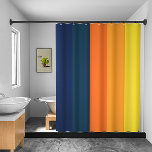 玻璃门新款浴罩屏风滑轨式浴帘雨帘门帘定做轻奢高档淋浴帘磁吸