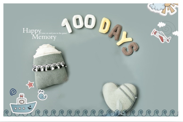 百h日照拍摄道具过年拍照100天神器网红百天照婴儿家用创意在家