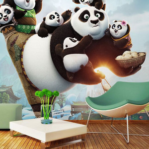 功夫熊猫壁画