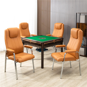 棋牌室专用打麻将椅子靠背舒适加厚茶楼麻将桌机凳子久坐四脚家用
